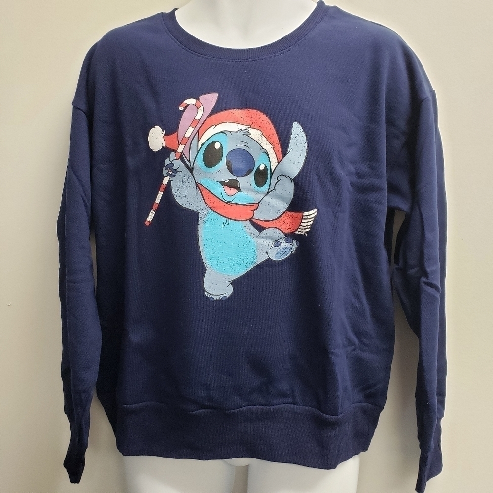 Disney Stitch Christmas Holiday Sweatshirt NWOT Size Large